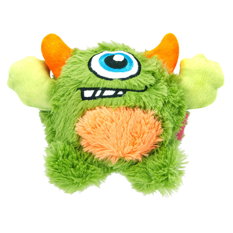 Squeaky Plush Monster Dog Ball