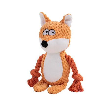 Squeaky Crinkle Dog Tug Toy