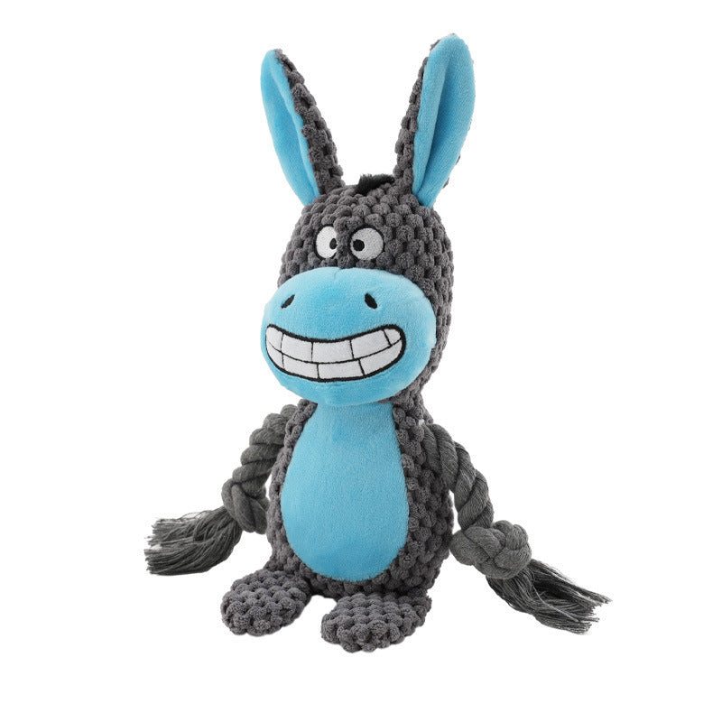 Squeaky Crinkle Dog Tug Toy