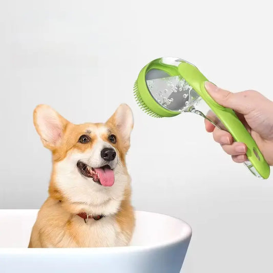 Shampoo Dispensing Dog Bath Brush