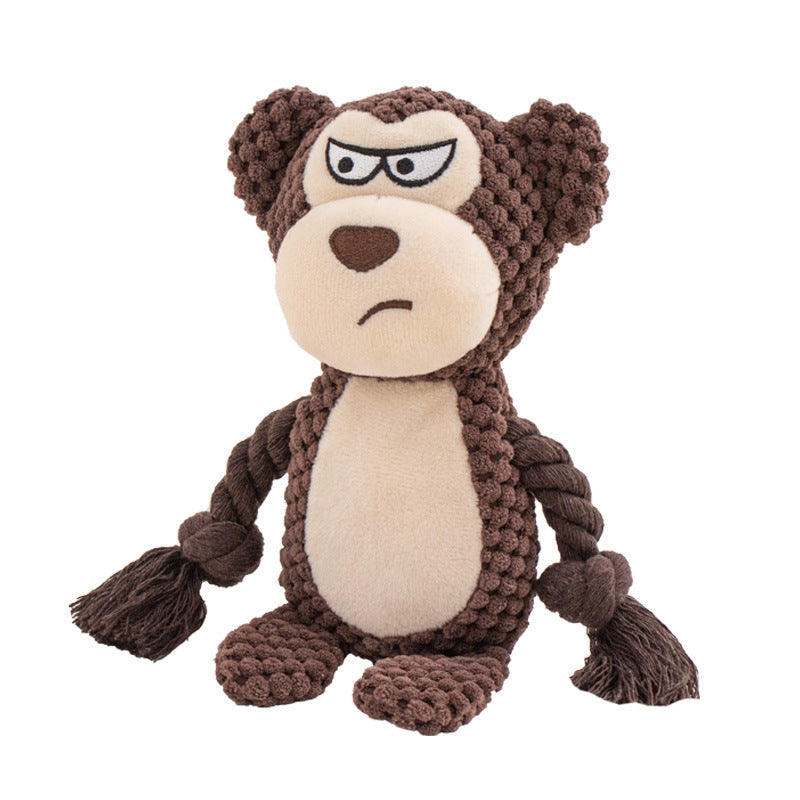 Squeaky Crinkle Dog Tug Toy