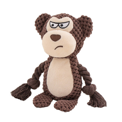 Squeaky Crinkle Dog Tug Toy