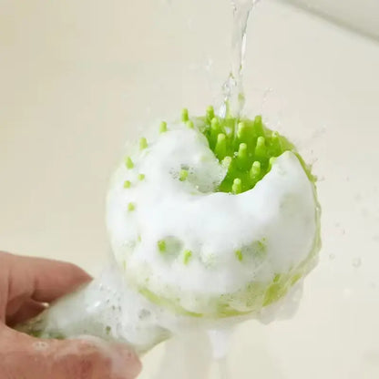 Shampoo Dispensing Dog Bath Brush