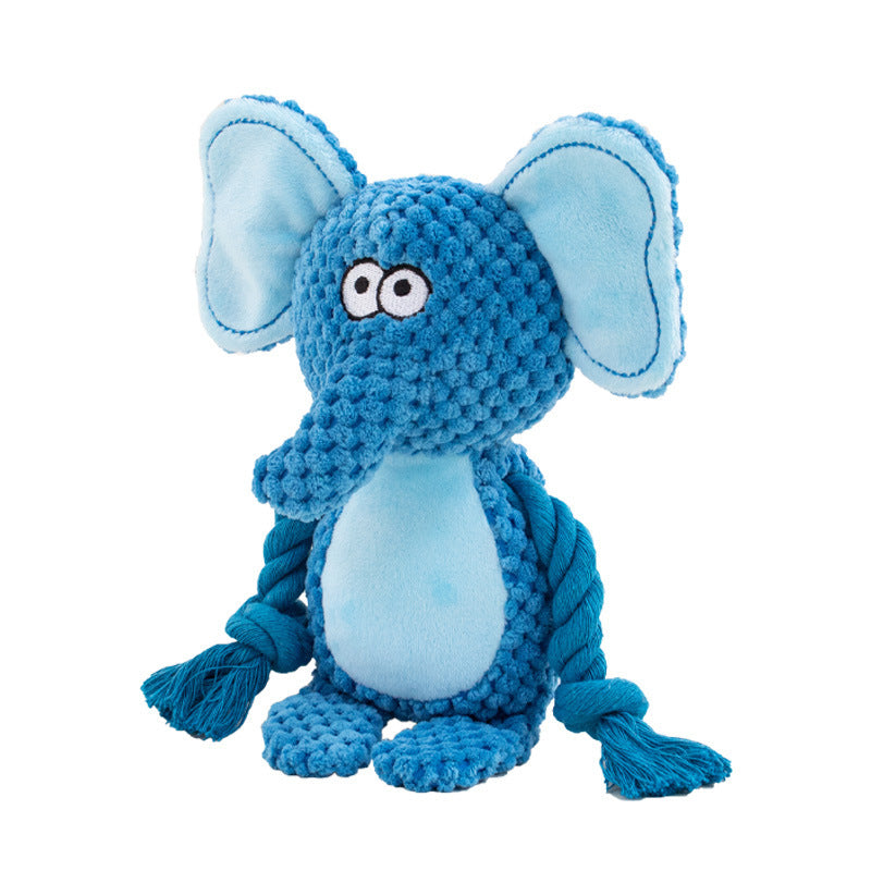 Squeaky Crinkle Dog Tug Toy