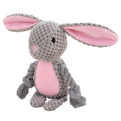 Squeaky Crinkle Dog Tug Toy