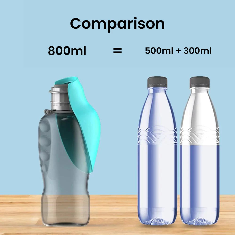 Pink Dog Water Bottle | No Spill