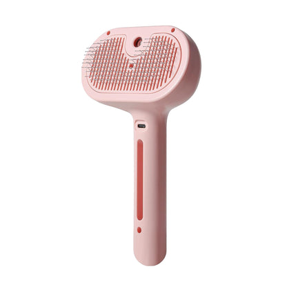 Self-Cleaning Misting Dog Grooming Brush