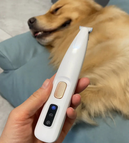 Quiet Dog Paw Trimmer with LED Light