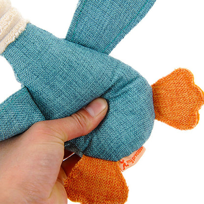 Squeaky Plush Goose Dog Toy
