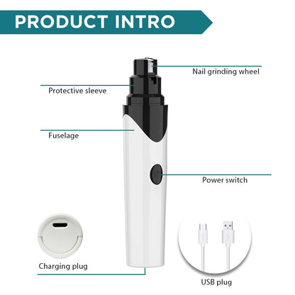Quiet Nail Grinder for Small and Medium Dogs