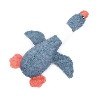Squeaky Plush Goose Dog Toy