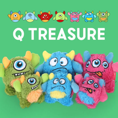 Squeaky Plush Monster Dog Ball
