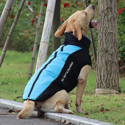 Reflective Winter Dog Coat with Built-In Harness
