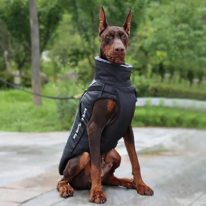 Reflective Winter Dog Coat with Built-In Harness