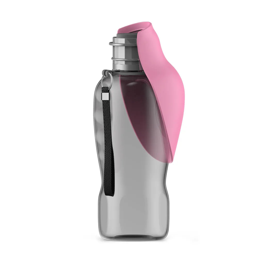 Pink Dog Water Bottle | No Spill