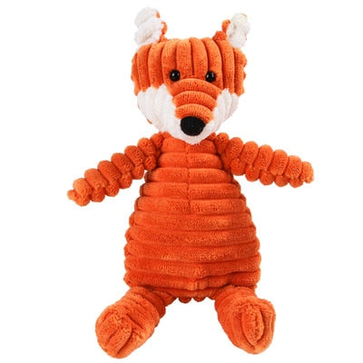 Squeaky Plush Fox Dog Toy
