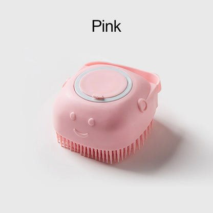 Shampoo Dispensing Dog Bath Brush