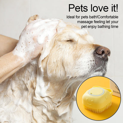 Shampoo Dispensing Dog Bath Brush