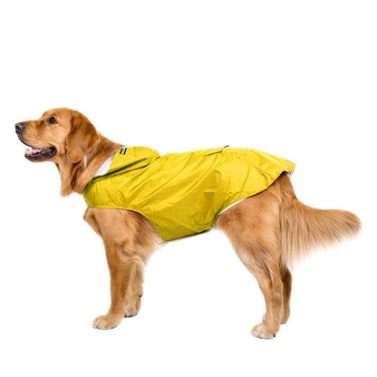 Reflective Hooded Dog Raincoat