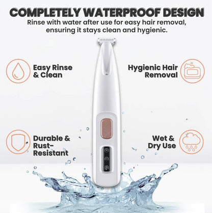 Quiet Dog Paw Trimmer with LED Light
