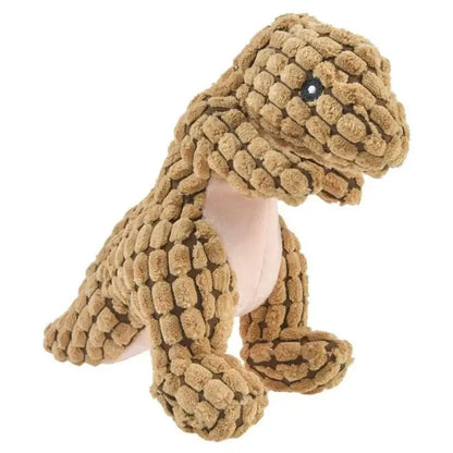 Squeaky Corduroy Dinosaur Dog Toy