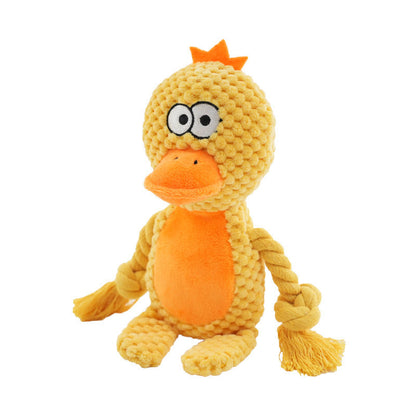Squeaky Crinkle Dog Tug Toy