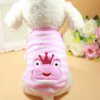 Embroidered Small Dog Fleece Sweater