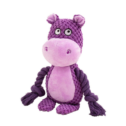 Squeaky Crinkle Dog Tug Toy