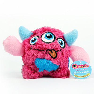 Squeaky Plush Monster Dog Ball