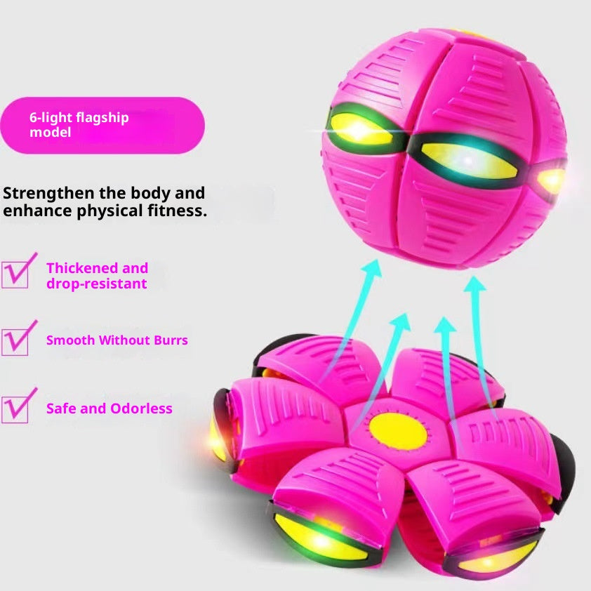 Light-Up Flying Saucer Dog Toy