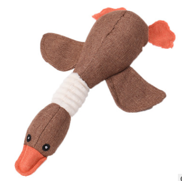 Squeaky Plush Goose Dog Toy