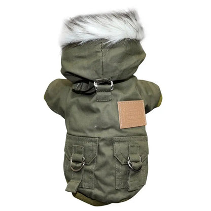 Warm Hooded Jacket for Small Dogs