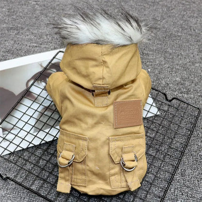 Warm Hooded Jacket for Small Dogs