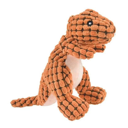 Squeaky Corduroy Dinosaur Dog Toy