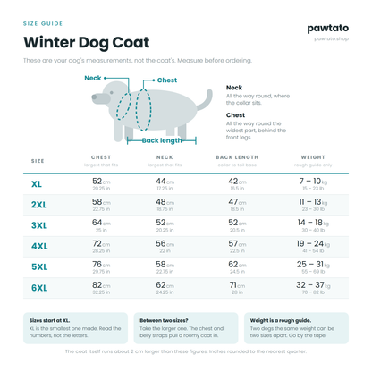 Reflective Winter Dog Coat with Built-In Harness